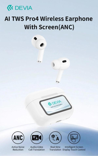 AURICOLARI TWS CON TRADUTTORE SIMULTANEO E AI INTEGRATA CON DISPLAY RD ANC